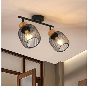 Brilagi - BASKLITE spotlámpa 2xE27/15W/230V gumifa/fekete