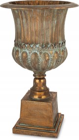 Retro vĂĄza kaspĂł fĂ©m arany csĂ©sze kehely arany öregĂtett