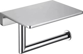AREZZO design RONO WC papír tartó polccal, króm