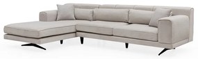 Jivago világosbézs sarokkanapé, bal oldali - Artie
