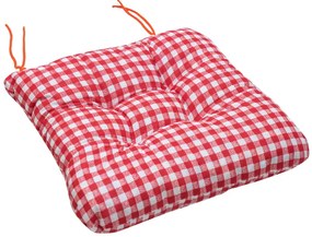 Soft kockás piros székpárna