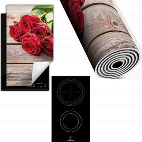 Indukciós Védőszőnyeg Konyhapult 30x52 Rózsa fa