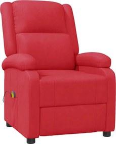 vidaXL piros műbőr masszázsfotel