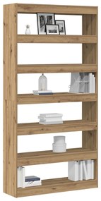 Könyvespolc Mesterséges tölgy Tömör fa 100 x 30 x 198 cm