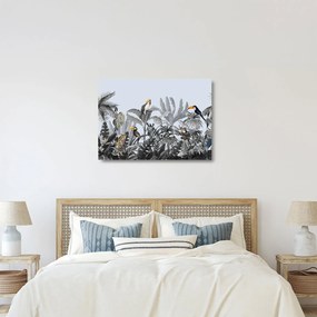 Üveg kép - Illusztrált dzsungel (70x50 cm)