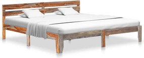 vidaXL tömör fa ágykeret matrac nélkül 200 x 200 cm