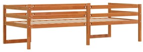 viaszbarna tömör fenyőfa gyerekágykeret 90 x 200 cm