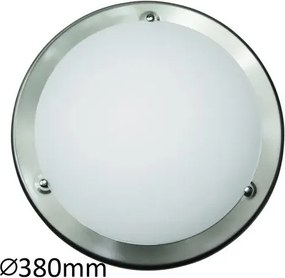 Rabalux beltéri mennyezeti lámpa e27 2x60w szatin króm ufo