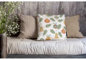 Párnahuzat karácsonyi mintával 45x45 cm Retro Cute Ornaments – Butter Kings