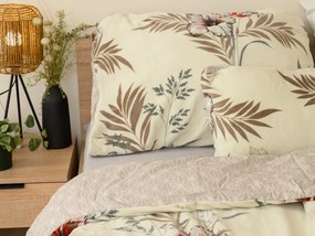 Kétoldalas ágynemű DUO SENSE SANDORA krémszínű + Párnahuzat 40x50 cm INGYENESEN Ágyneműhuzat mérete: 70 x 90 cm | 140 x 200 cm