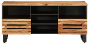 tömör akácfa TV-szekrény 100 x 34 x 46 cm