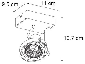 Modern fekete reflektor - Master 70