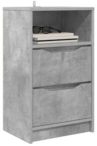 vidaXL Éjjeliszekrények 2 pcs Beton Szürke 40 x 30 x 467 cm Faanyag