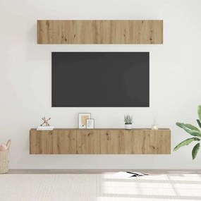 TV Szekrény Szett 5 pcs kézműves tölgy Közepes 80 x 30 x 30 cm