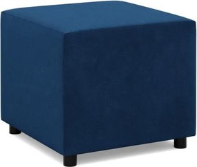 Zeus puff, bársony, 50x50, kék