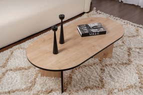 Dohányzóasztal Sable - Sapphire Oak, Fekete
