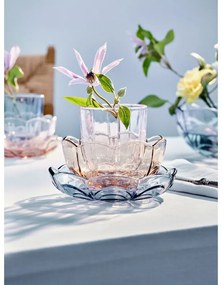 Világoskék üveg desszertes tányér készlet 2 db-os ø 16 cm Lily – Holmegaard