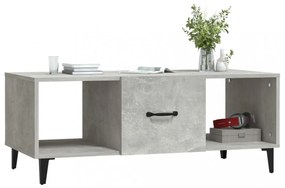 betonszürke szerelt fa dohányzóasztal 102 x 50 x 40 cm