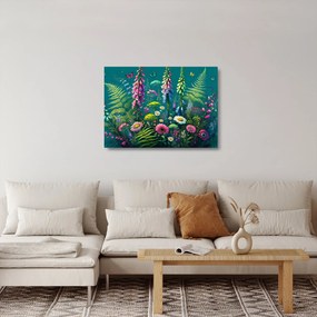 Üveg kép - Mezei virágok (70x50 cm)