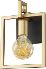 Italux loft modern fali lámpa primero matt fekete arany itxwl-44003-1-bk-gd