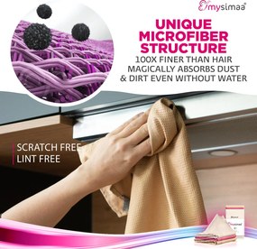 MySimaa Professzionális tisztítókendők, tisztítókendők, Classicpack, mikroszálas 60 x 40 cm