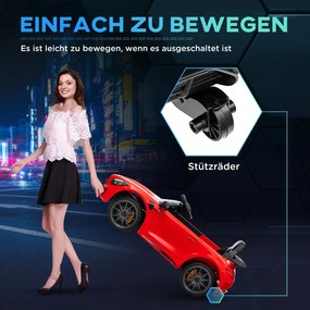 AIYAPLAY Elektromos gyerekautó, Mercedes, 3-5 km/h, távirányító, fények és zene, piros