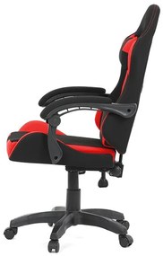 Fekete Szövet Gamer Szék, Szinkron Mechanikával. KA-R209 RED