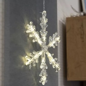 LED Karácsonyi ablakdísz 16xLED/3xAA meleg fehér