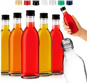 10db Pálinka Palack Gyümölcslé 250ml Szikra Tinktúra Palack Kupak 28/18