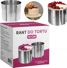 Tortadíszítő Kerek Tortadíszítő 16 Cm-től 30 Cm-ig Állítható Karika