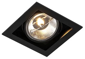 6 db Modern süllyesztett foltfekete, 18 cm állítható - Artemis 111