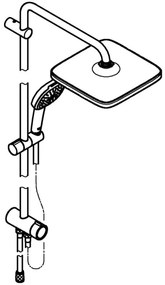 GROHE 26698001 - VITALIO COMFORT 250 zuhanyrendszer fényes króm