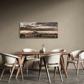 Prágai vár a félhomályban képe (120x50 cm)