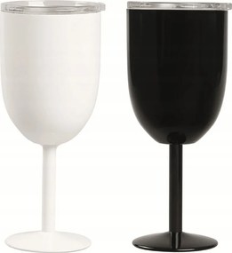 2 db-os thermo borospohár szett Ronne 360ml fehér és fekete Homla