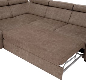 Ülőgarnitúra, bézs, balos, MALAGA BIG