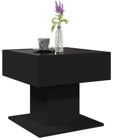 Fekete szerelt fa dohányzóasztal 50 x 50 x 45 cm