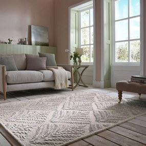 Szürkésbézs kézi szövésű gyapjúkeverék szőnyeg 200x290 cm Sloane – Flair Rugs