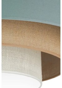 Duolla-LED Mennyezeti lámpa LUNETA LED/26W/230V átm. 60 cm 4000K türkiz/bézs