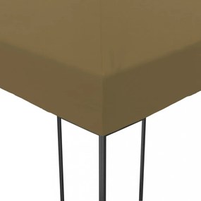 tópszínű kerti pavilon 6 x 3 x 2,7 m 180 g/m²