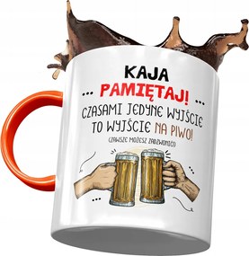 Narancssárga Bögre Kai Barátnő Feleség Ajándék Nyomtatott Fotóval