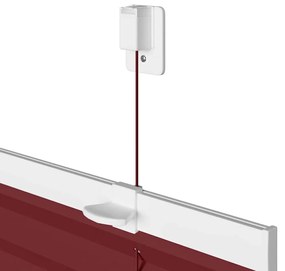 pliszírozott redőny Bordeaux piros 65x200 cm szövetszélesség