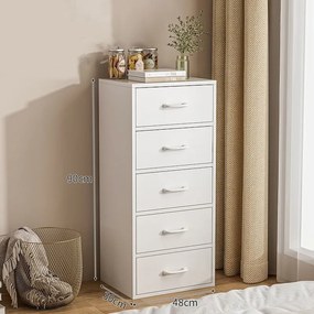 BeComfort fiókos szekrény 48x30x75 cm fehér FUR1921-3