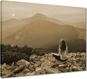 Vászonkép 50x40 Pillantás felülről Gondolatok