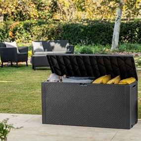 Keter Emily kerti tárolódoboz, 270 l, antracit