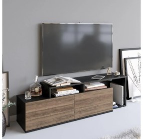 TV asztal/Szekrény Neru (fekete + dió) . 1102388