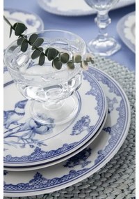 26 részes étkészlet fehér/kék/porcelán