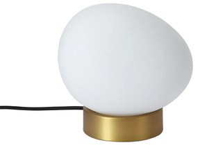 Design asztali lámpa sárgaréz opálüveggel - Sally