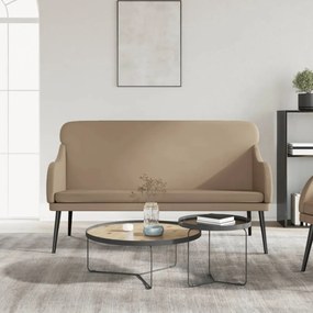 kávészínű műbőr pad 110 x 76 x 80 cm