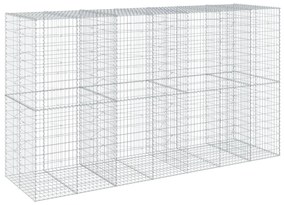 horganyzott vas gabion kosár fedéllel 350 x 100 x 200 cm