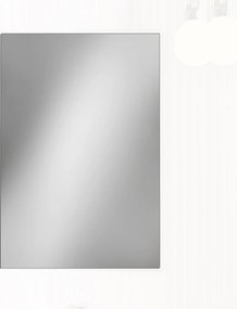 Fürdőszoba tükör Baikal fali téglalap 50x75cm sima Ezüst üveg